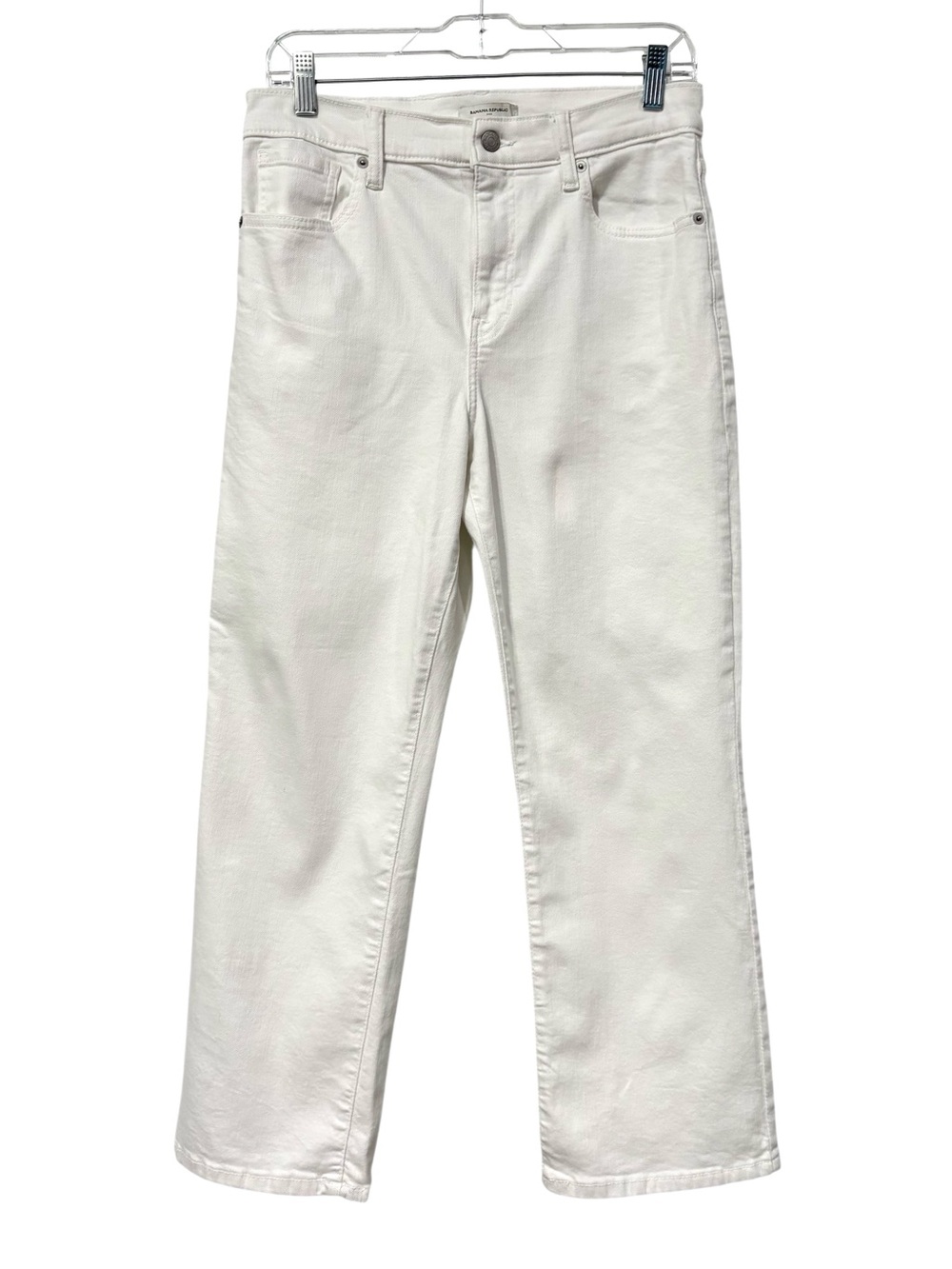 Banana Republic Jeans Bootcut High-Rise Cropped White 29/8